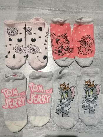 4 paires de socquettes Tom et Jerry 🐭 T 27/30
