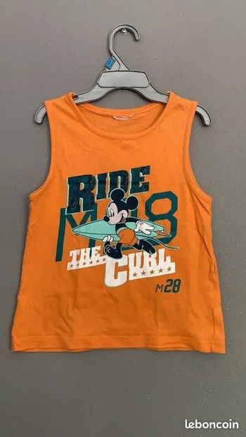 Tee shirt haut Mickey Disney Ride The Cirl Taille 2-4 ans