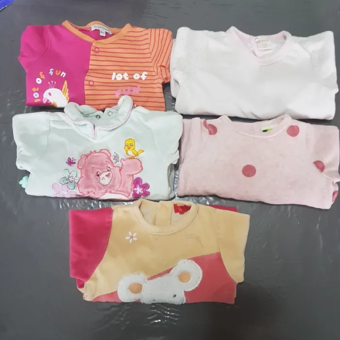 Lot de 5 pyjamas bebe fille