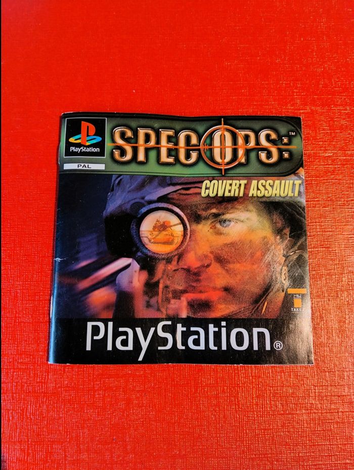 Notice et cd jeu PlayStation 1 Specops:covert assault