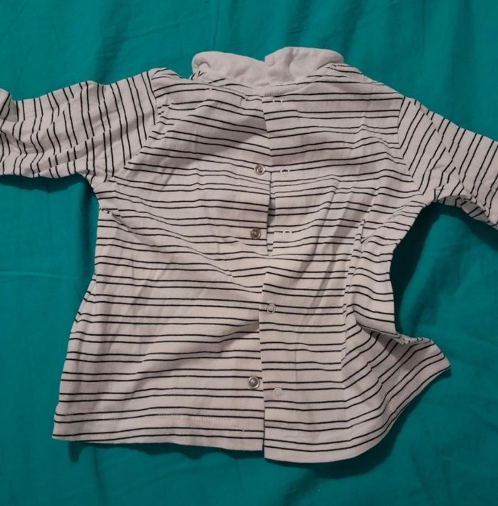 Tee-shirt rayures 12 mois - photo numéro 3