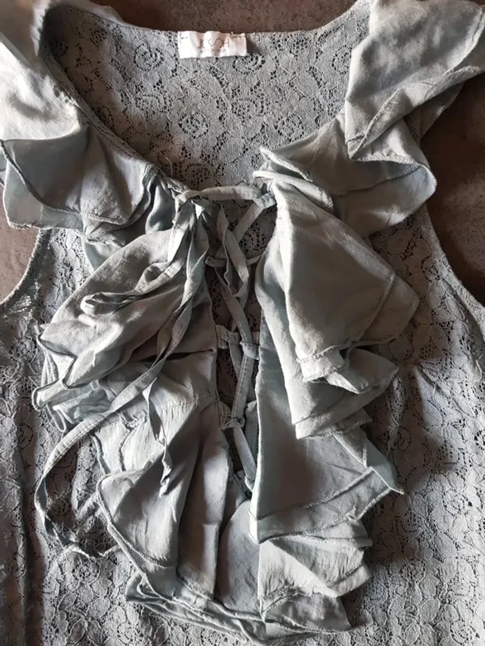 Robe en soie S bleu Josh - photo numéro 8