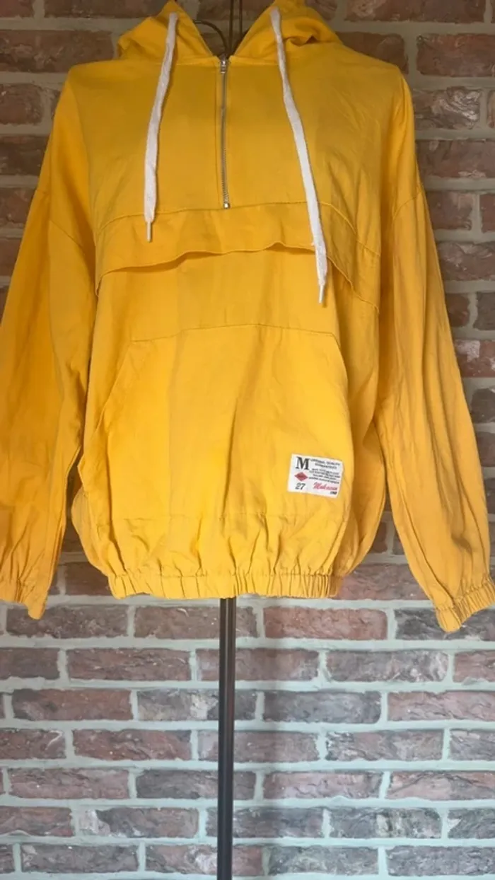 Veste zipée jaune à capuche Miss Summey S/M - photo numéro 5