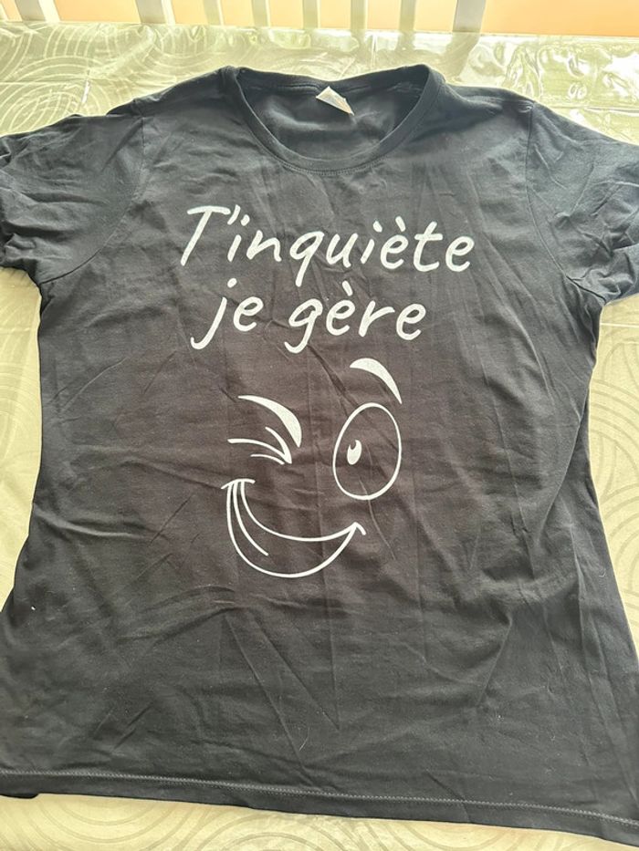 T shirt noir femme neuf