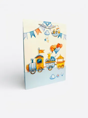 Sac cadeau motif jouets/déco bébé 30 x 41,5 x 12 cm Neuf