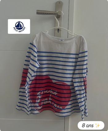 T-shirt ML Petit bateau taille 8 ans
