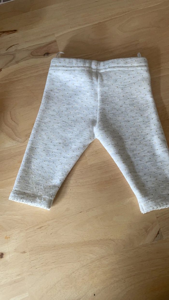 Lot de 2 pantalons molletonné tout doux et chaud 62cm - photo numéro 5
