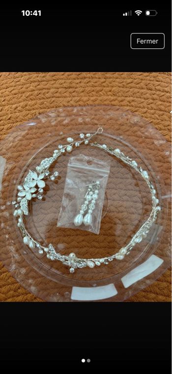 Accessoire et boucle d’oreille mariage