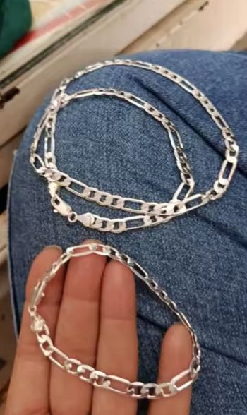 Collier et bracelet en argent s925 neufs Mixte