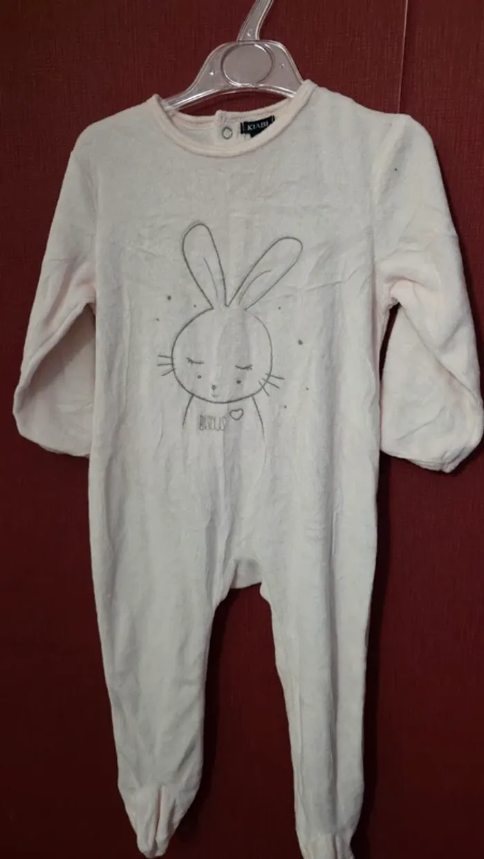 Pyjama rose pâle 24 mois