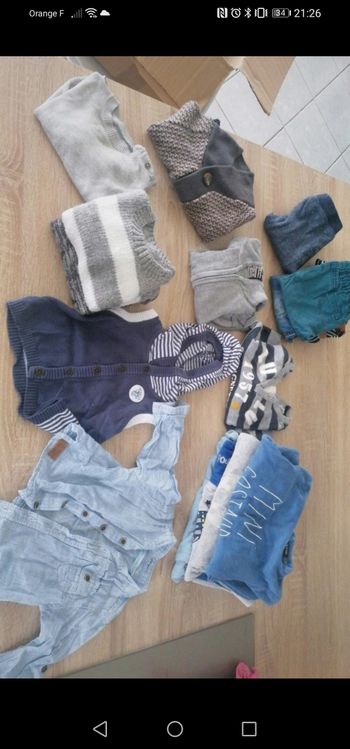 Lot vêtements bébé garcon