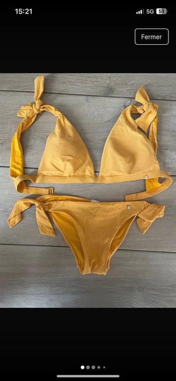 Maillot de bain jaune moutarde women’secret