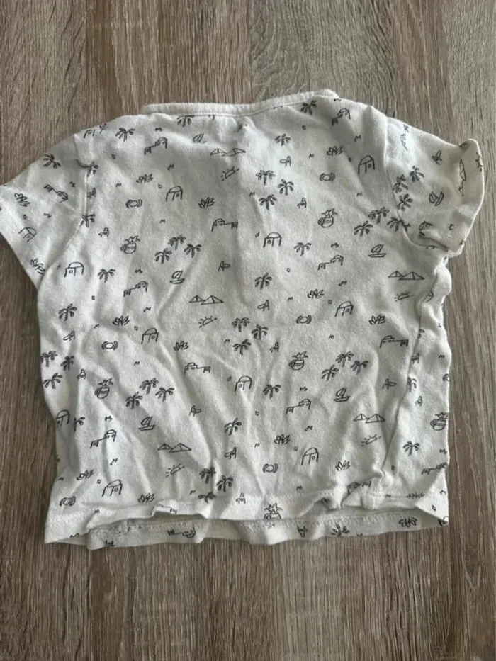 T-shirt manche courte été 12 mois 74 cm - photo numéro 5