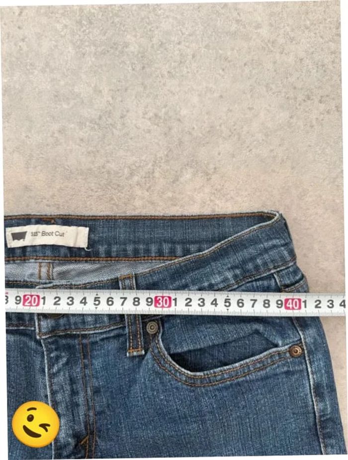 Jeans Levi's 515 W32 FR42 coupe patte d'eph bleu Femme women pan647b - photo numéro 4