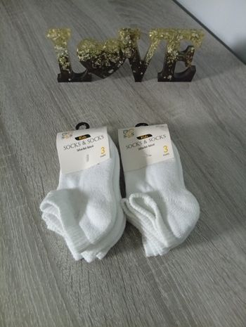 Joli lot 6 paires de chaussettes dû 27/30