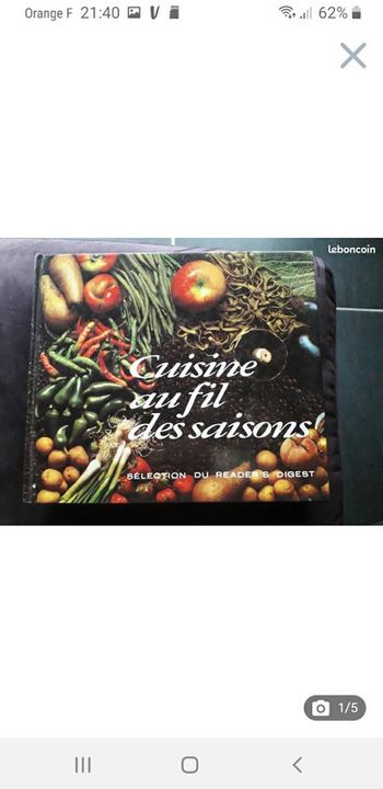 Livre recettes "au fils des saisons"