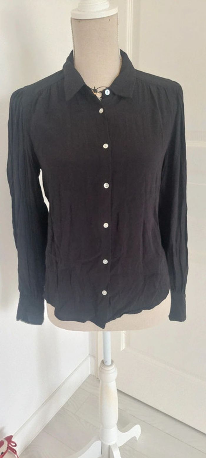 Superbe chemisier Camaieu noir taille 38 - photo numéro 3