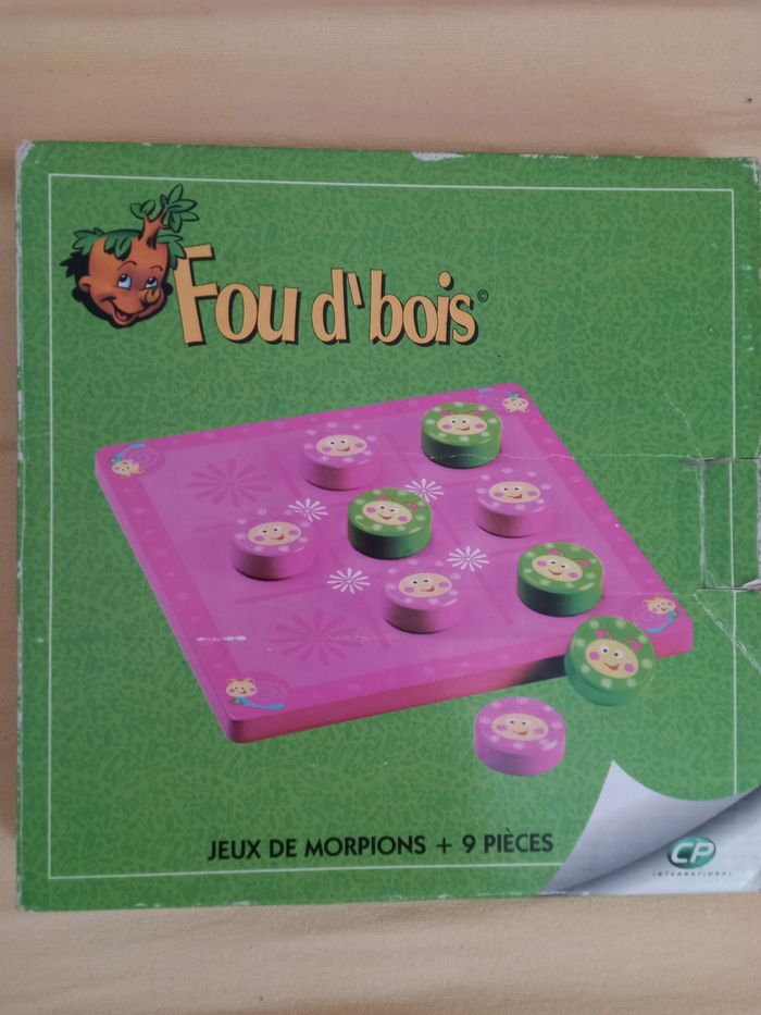 Jeu de société en bois jeu du morpion - photo numéro 5