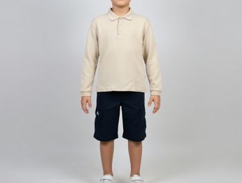 Polo manches longues beige 12 ans OVERGAME Neuf