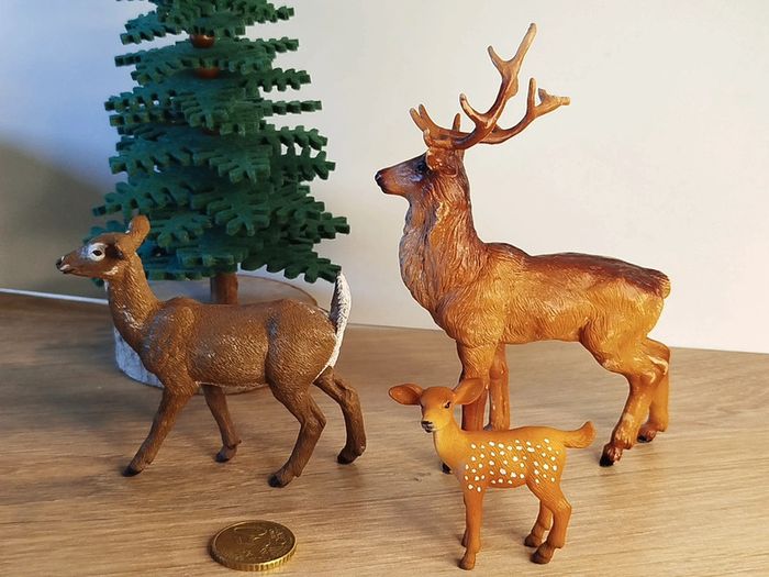 Schleich Papo Mojo famille cervidés figurine animal de la forêt - photo numéro 5