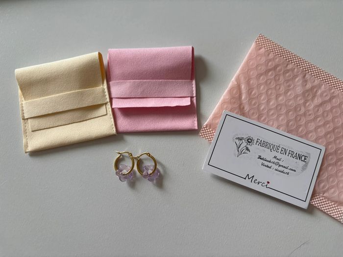 Créole pendentif fleur - photo numéro 2