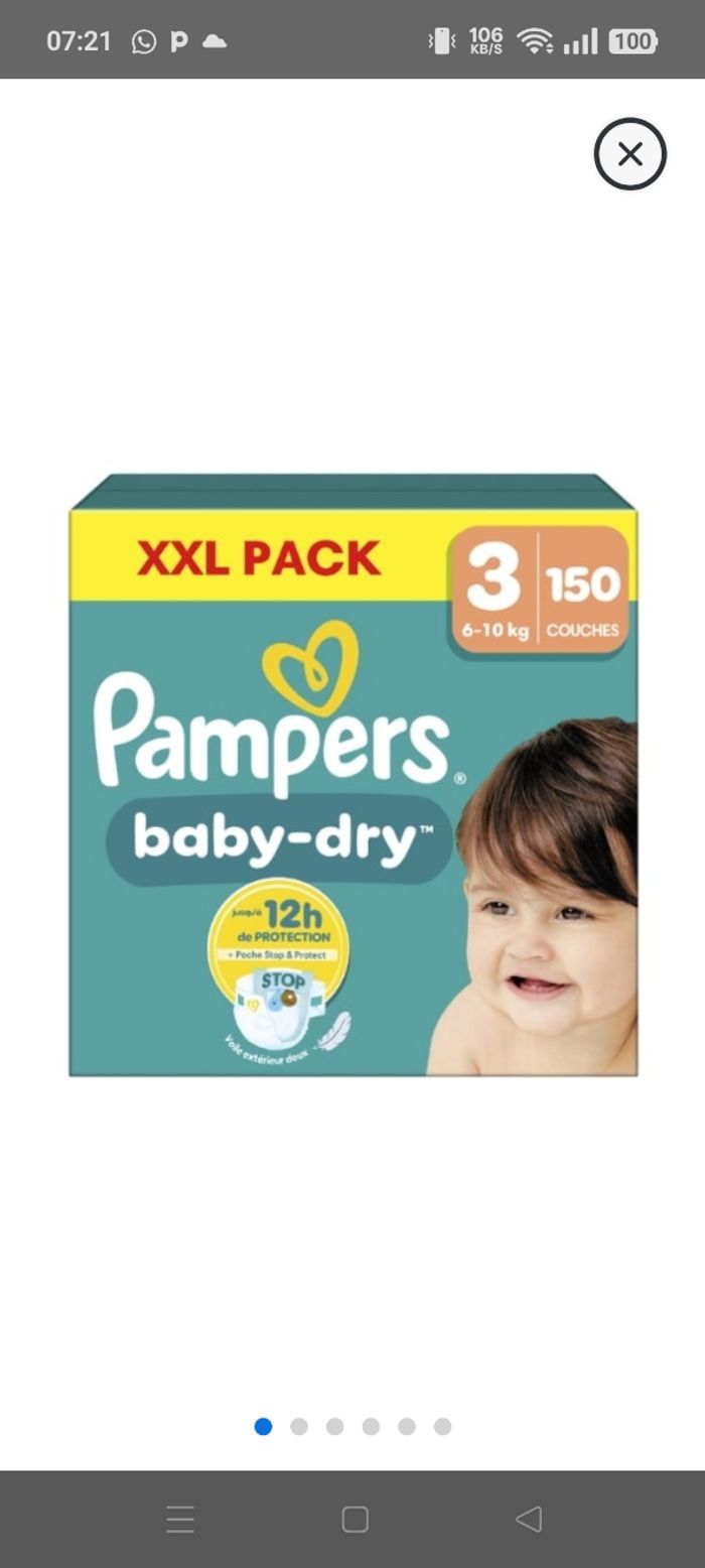 Couches Pampers toute taille - photo numéro 5