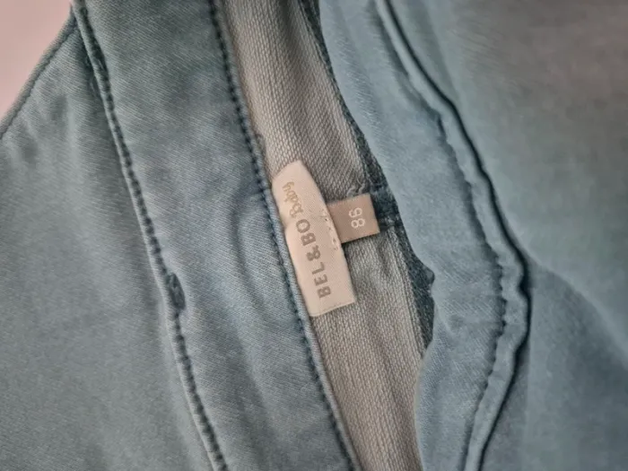 Robe salopette en jean clair Bel&Bo Baby - Taille 86 (18-24 mois) - photo numéro 3