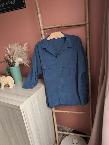 Chemise bleu camaïeu