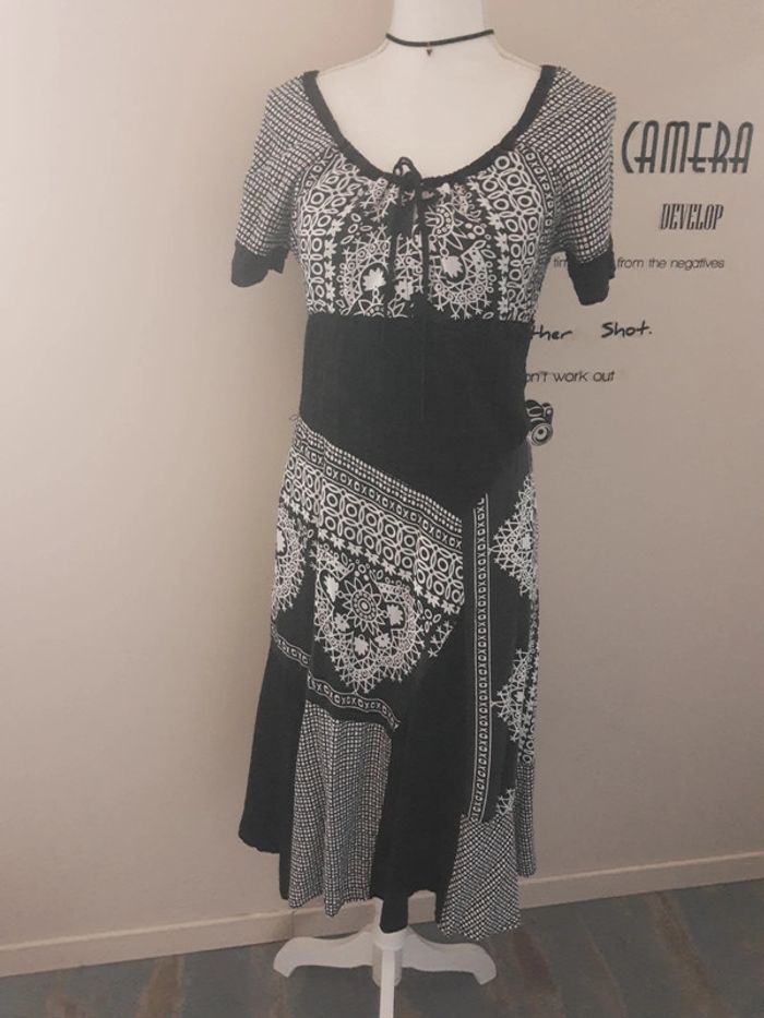 Robe longue bohème chic imprimée S’Quise taille 2 (38/40) - photo numéro 3