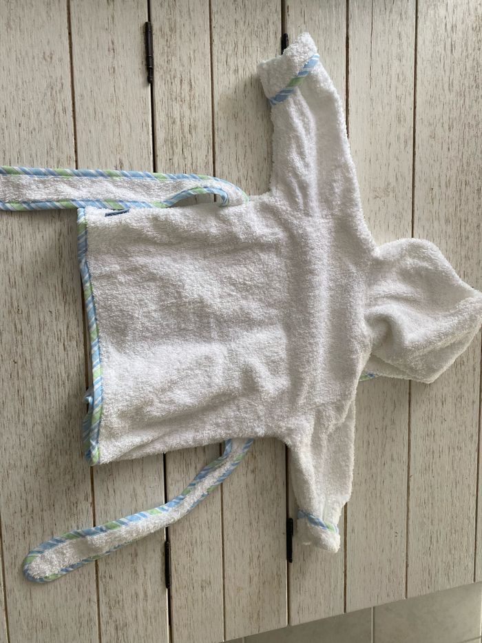Neuf peignoir 0/9 mois sortie de bain bébé unisexe garçon ou fille - photo numéro 5