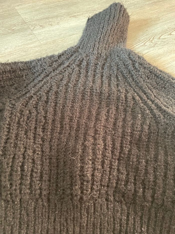 Pull col roulé grosses mailles - photo numéro 3