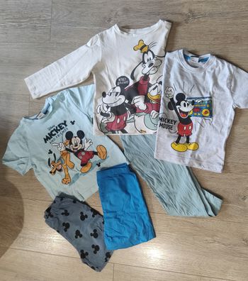 Lot de 3 pyjamas coton Mickey Disney Taille 3-4 ans