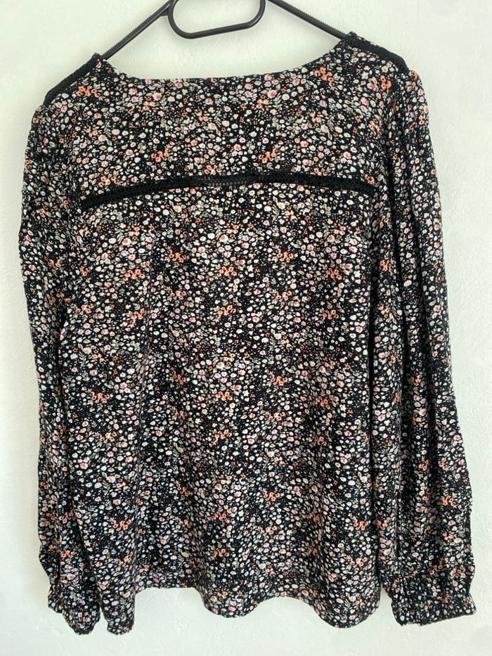 Blouse manches longues fleurie - photo numéro 5