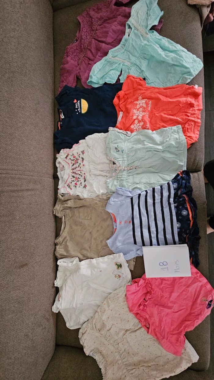 Lot tee-shirt 18 mois