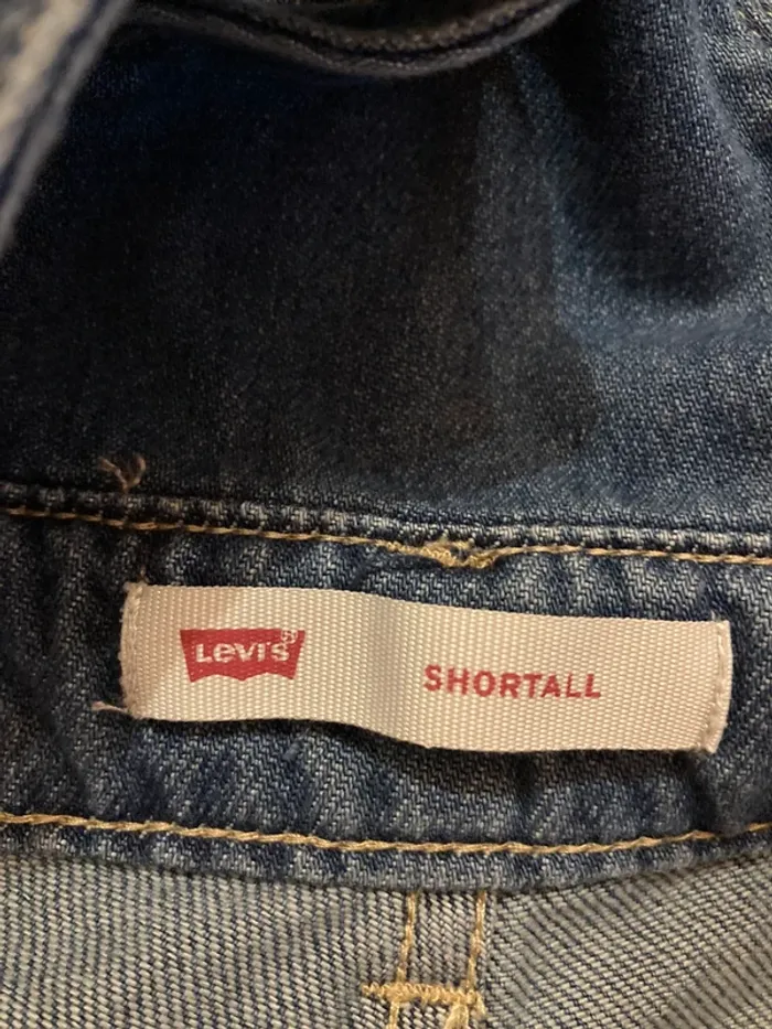Levi’s shortalls relaxed it salopette jean bleu short 16 ans - photo numéro 6