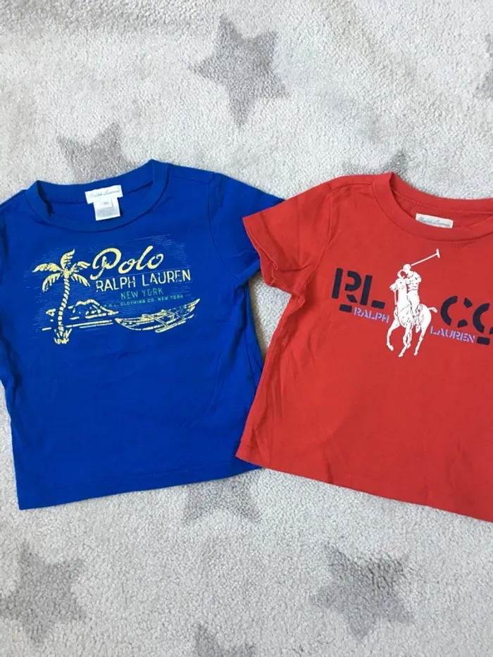 Lot 2 tshirt 12 mois
