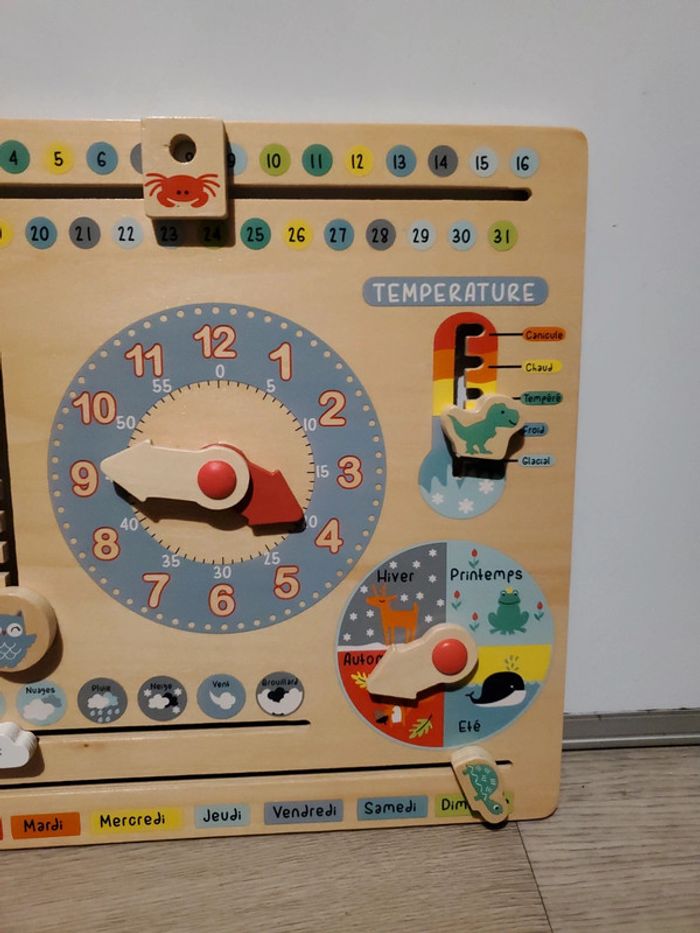 Calendrier en bois Vertbaudet - photo numéro 3