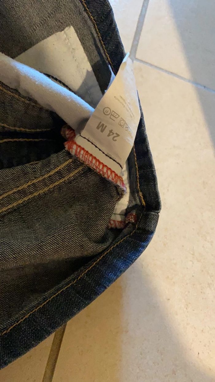 24 mois - taille grand ! Robe levis jeans souple réglable - photo numéro 5