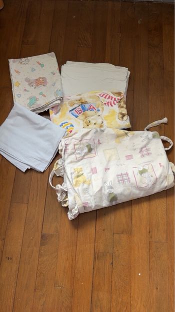 Lots draps bébé 