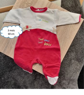 Pyjama épais 3 mois - 60 cm