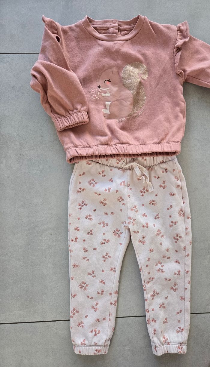 Ensemble bébé fille 24mois Gemo