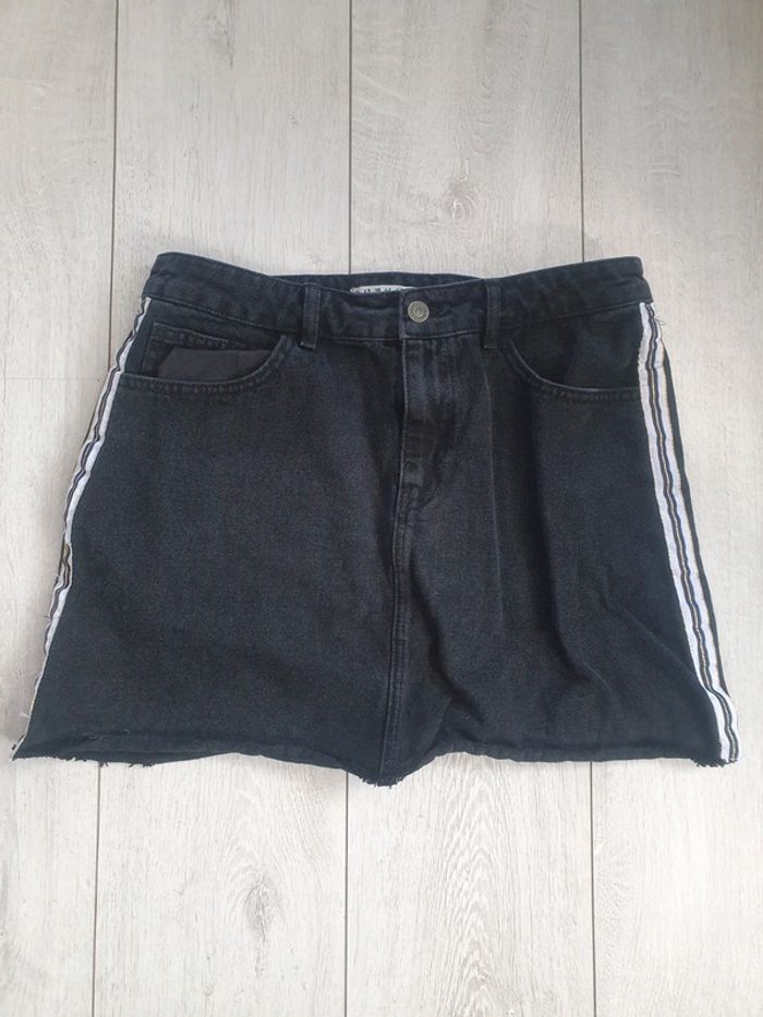 Jupe Courte Jeans Noir