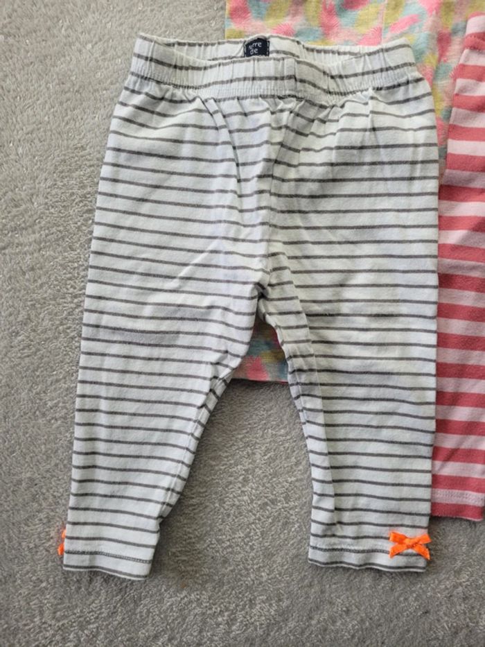 Lot de 3 leggings 9 mois - photo numéro 2