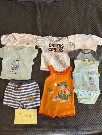Lot vêtements été  bébé garçon 3 mois 