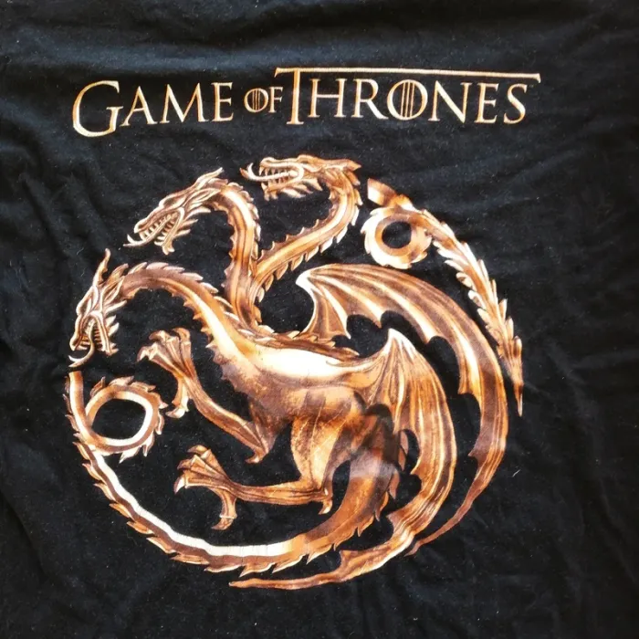 GOT Game Of Thrones T-Shirt Noir Homme Maison Targaryen Dragon Geekwear Goodies (Taille M) - photo numéro 3