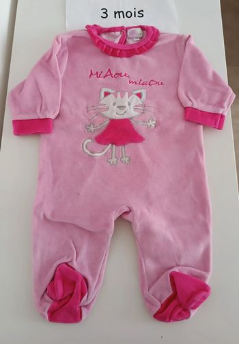 Pyjama Miaou 3 mois