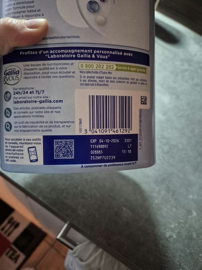 Lait 1er âge - photo numéro 3