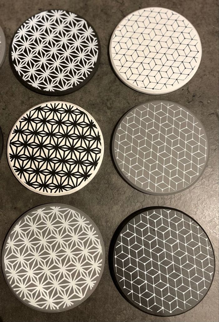 Lot 12 dessous de verre - photo numéro 2