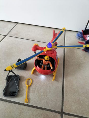 Hélicoptère Sam le Pompier + accessoires