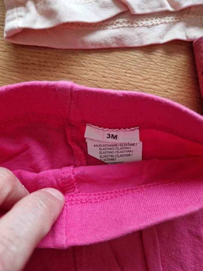 T-shirt +leggings 3 mois - photo numéro 3